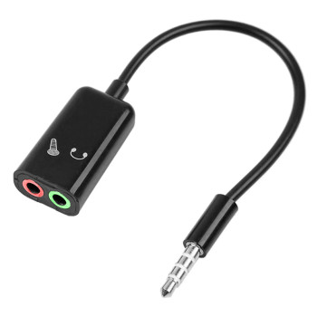 POWERTECH καλώδιο 3.5mm σε 2x 3.5mm CAB-J029, 0.20m, μαύρο