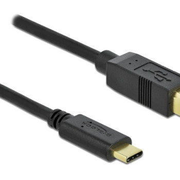 DELOCK καλώδιο USB-C σε USB Type B 83328, 0.5m, μαύρο