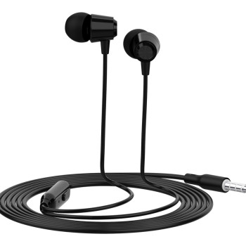 CELEBRAT earphones με μικρόφωνο G4, 3.5mm σύνδεση, Φ10mm, 1.2m, μαύρο