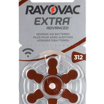 RAYOVAC μπαταρίες ακουστικών βαρηκοΐας 312MF, mercury free, 1.4V, 6τμχ