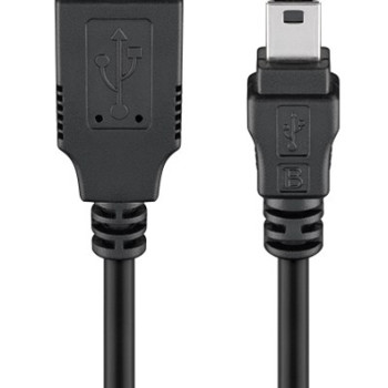 GOOBAY καλώδιο USB σε USB Mini 50767, 480Mbps, 1.8m, μαύρο