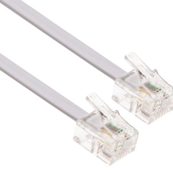 POWERTECH καλώδιο τηλεφώνου RJ11 6P4C CAB-T003, 3m, λευκό