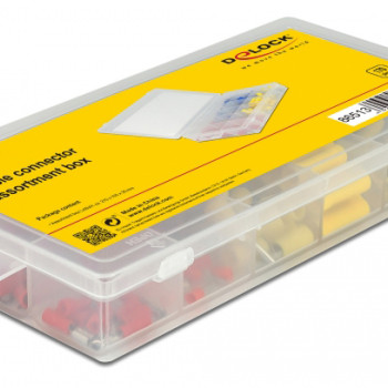 DELOCK Σετ ακροδεκτών καλωδίων 86513 με μόνωση, σε κασετίνα, 170τμχ