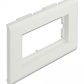 DELOCK module βάση πρίζας Easy 45 81316, 130 x 80 mm, λευκό