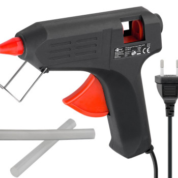 GOOBAY θερμικό πιστόλι σιλικόνης 59176, 20W, 11-12mm, μαύρο