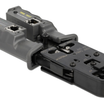 DELOCK εργαλείο πτύχωσης με απογυμνωτή & tester 90511, 8P/6P/6P DEC/4P