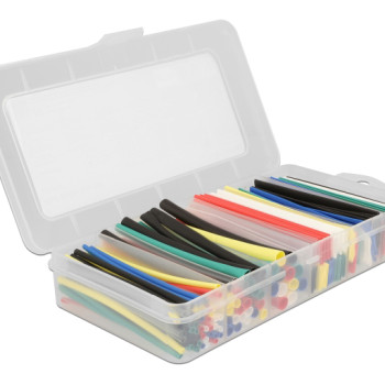 DELOCK σετ θερμοσυστελλόμενων μονωτικών 20736, 2:1, πολύχρωμα, 196τμχ