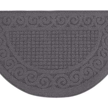 Πατάκι εισόδου HUH-0072, αντιολισθητικό, 40 x 63cm, γκρι