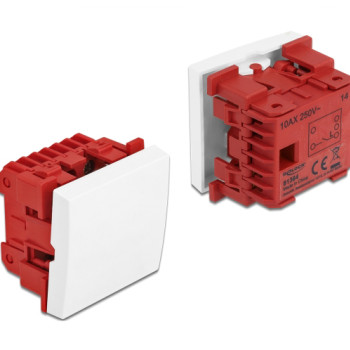 DELOCK module διακόπτης Easy 45 81364, μονός, 1-pole, 1-way, λευκός