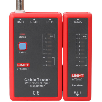 UNI-T tester καλωδίων δικτύου UT681C, RJ45/RJ11/BNC