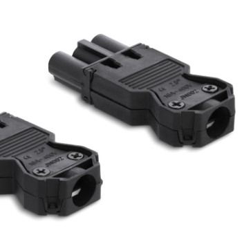 DELOCK σύνδεσμος εγκατάστασης 3-pole 64147, GST 18/3 set, μαύρος