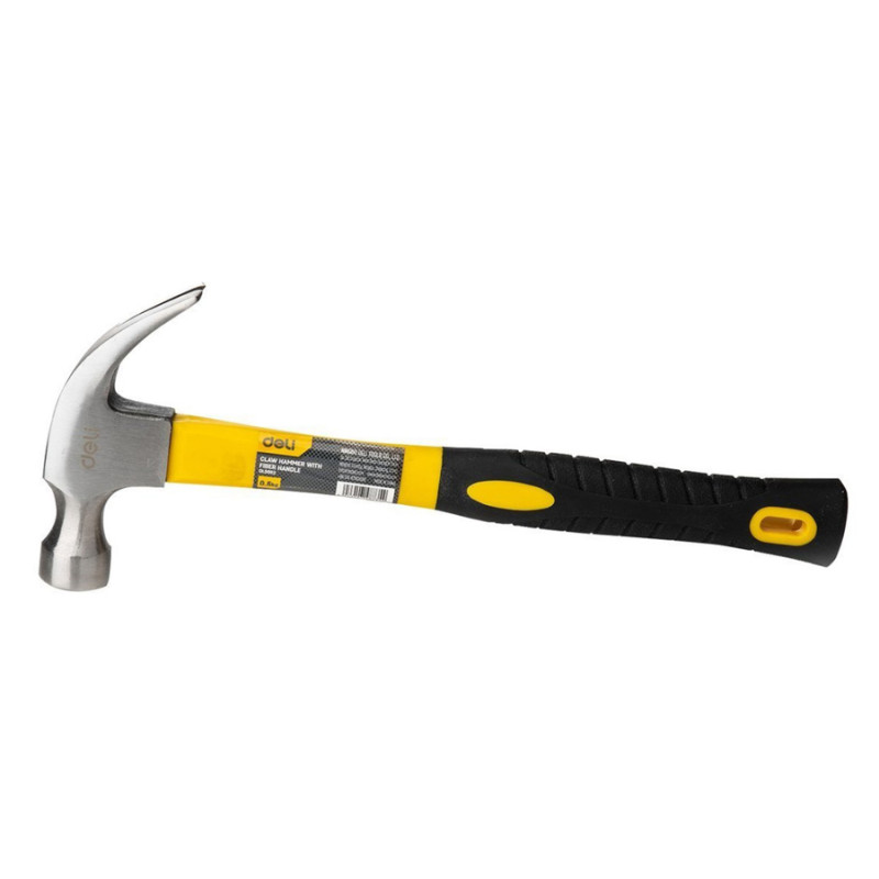 DELI σφυρί προκοβγάλτης DL5002 με αντιολισθητική Fiberglass λαβή, 500gr, 340mm