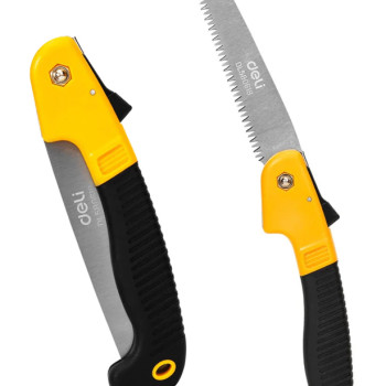 DELI πριόνι ξύλου DL580618 με εργονομική λαβή, αναδιπλούμενο, 180mm