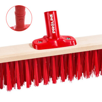 PROLINE ξύλινη σκούπα 14300 με συνθετική τρίχα 8cm, click system, 30cm