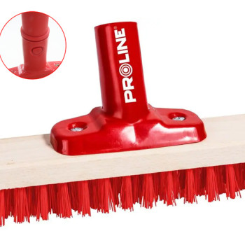 PROLINE ξύλινη σκούπα 14306 με συνθετική τρίχα 3cm, click system, 30cm