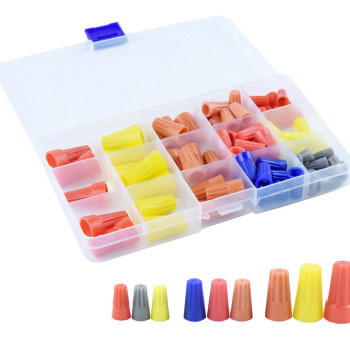 Σετ σύνδεσμοι καλωδίου twist-on TOOL-0087, διάφορα χρώματα/μεγέθη, 87τμχ