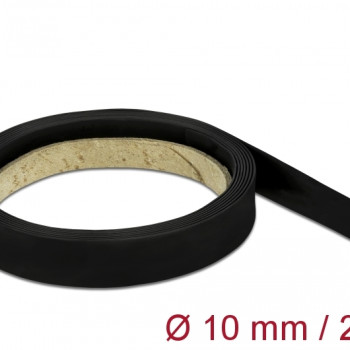 DELOCK Θερμοσυστελλόμενο μονωτικό για καλώδια 18981, 2mx10mm, 2:1 μαύρο