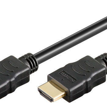 GOOBAY καλώδιο HDMI 2.0 61163, Ethernet, 4K/60Hz, 10.2 Gbps, 10m, μαύρο