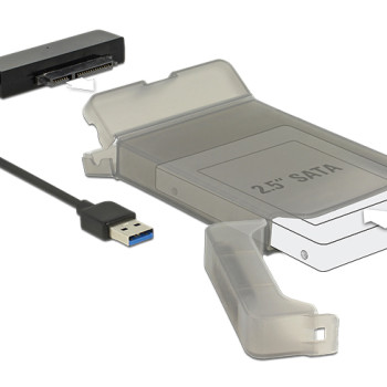 DELOCK αντάπτορας USB σε SATA 62742 με θήκη για 2.5