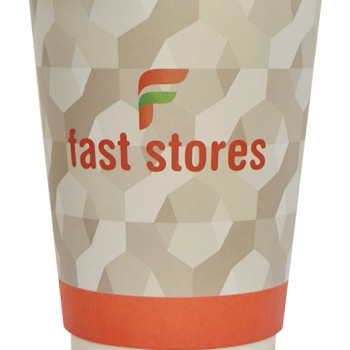 FAST STORES χάρτινα ποτήρια καφέ, 16oz, χωρίς καπάκι, 20τμχ