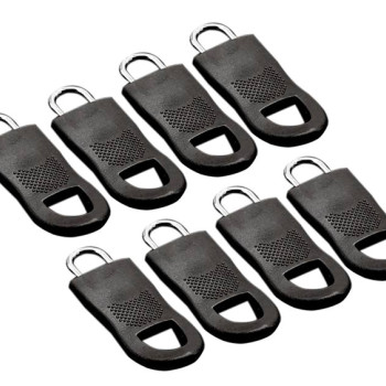 Ανταλλακτικά γατζάκια για φερμουάρ HUH-0138, 35mm, μαύρο, 8τμχ