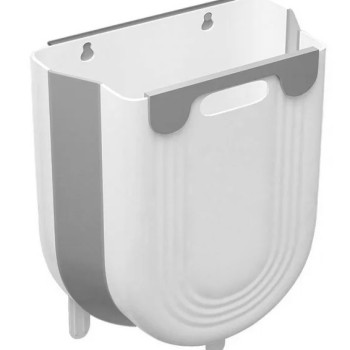 Πτυσσόμενος κάδος απορριμμάτων CLN-0053, 7L, 21.5x11x20cm, γκρι