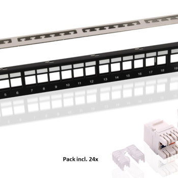 GOOBAY Keystone patch panel 95336 με 24 modules, 19