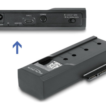 DELOCK docking station για M.2 NVMe/SATA ή 2.5