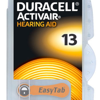 DURACELL μπαταρίες ακουστικών βαρηκοΐας Activair 13, 1.45V, 6τμχ