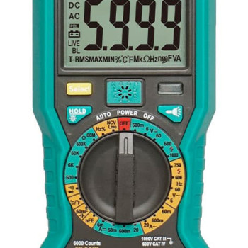 PROSKIT ψηφιακό πολύμετρο MT-1280D, 1000V DC, NVC, True RMS