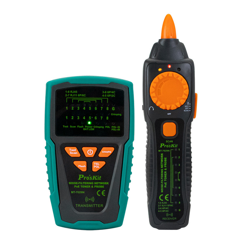 PROSKIT tester καλωδίων δικτύου MT-7029N για RJ45/11/12