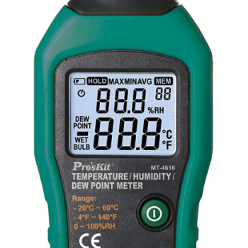 PROSKIT ψηφιακό θερμόμετρο & υγρασιόμετρο MT-4616, -20~60 °C, 0~100% RH