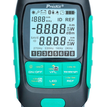 PROSKIT πολύμετρο οπτικών ινών MT-7616, μέτρηση ισχύος & VFL, 30mW
