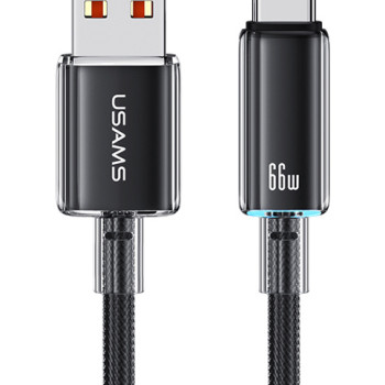 USAMS καλώδιο USB-C σε USB US-SJ658, 66W, 480Mbps, 1.2m, μαύρο