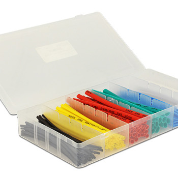 DELOCK σετ θερμοσυστελλόμενων μονωτικών 86264, 2:1, πολύχρωμα, 100τμχ