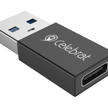 CELEBRAT αντάπτορας USB 3.0 σε USB-C CA-01, 3A, 5Gbps, μαύρος