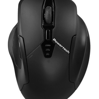 POWERTECH ασύρματο ποντίκι PT-1288, USB δέκτης, έως 1600DPI, 400mAh, μαύρο