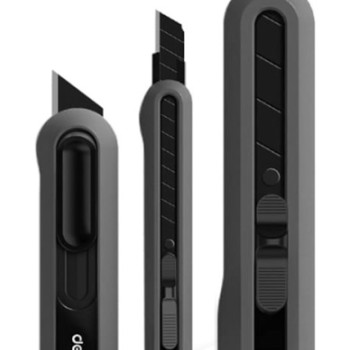 DELI σετ κοπίδια HT4003 με κλείδωμα & άμεσο άνοιγμα, 9/18/20mm, μαύρο, 3τμχ