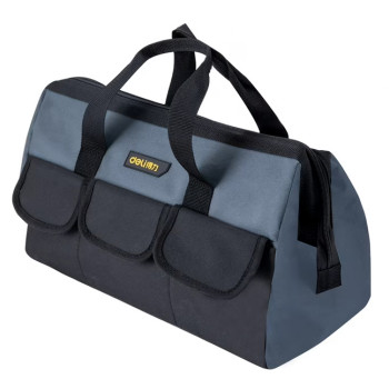 DELI τσάντα εργαλείων χειρός DL430018, υφασμάτινη, 40x20x27cm, γκρι