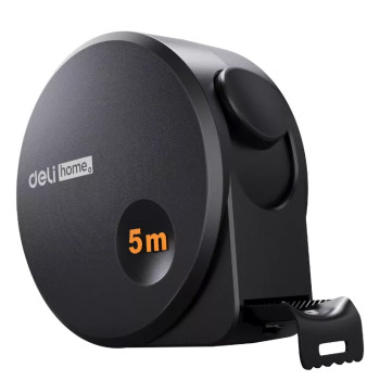 DELI μέτρο HT8519 με αυτόματη επαναφορά & κλείδωμα, 19mm x 5m