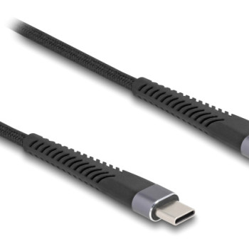 DELOCK καλώδιο USB-C 81124, 60W, 480Mbps, 1m, μαύρο