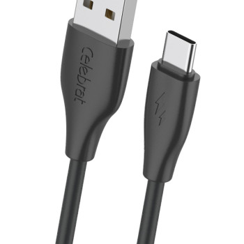 CELEBRAT καλώδιο USB-C σε USB CB-31A, 3A, 480Mbps, 1m, μαύρο
