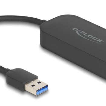 DELOCK αντάπτορας δικτύου 66045, USB, 2.5Gbps Ethernet, μαύρος