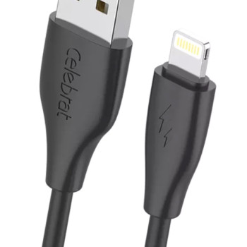 CELEBRAT καλώδιο Lightning σε USB CB-31, 3A, 480Mbps, 1m, μαύρο