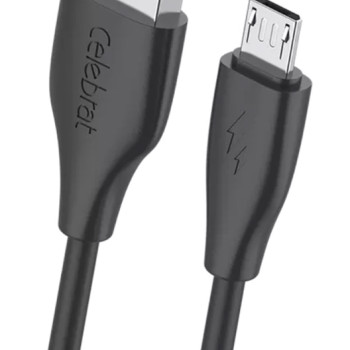 CELEBRAT καλώδιο micro USB σε USB CB-31, 3A, 480Mbps, 1m, μαύρο