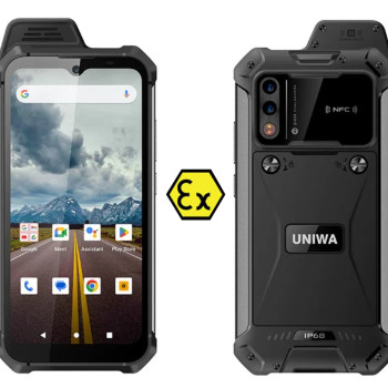 UNIWA smartphone W999, 6.3", 8/128GB , ηχείο 2W, Atex Zone 2, IP68, μαύρο