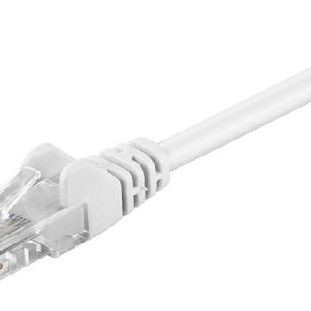 GOOBAY καλώδιο δικτύου 68500, CAT 5e U/UTP, 100 MHz, CCA, 0.5m, λευκό