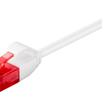 GOOBAY καλώδιο δικτύου 71550, CAT 6 U/UTP, slim, copper, 250MHz, 0.25m, λευκό