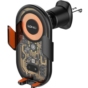 LDNIO ασύρματος φορτιστής & βάση smartphone αυτοκινήτου MA30, 15W, μαύρο