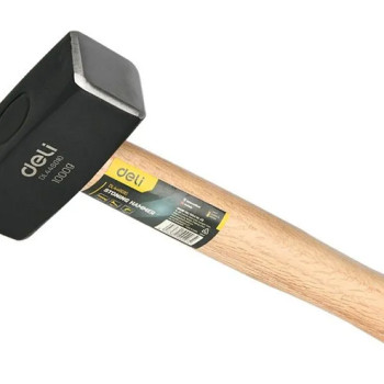 DELI βαριοπούλα DL448010 με ξύλινη λαβή, 1000gr, 270mm